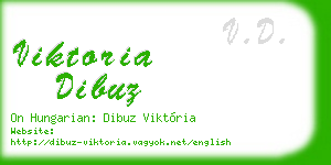 viktoria dibuz business card