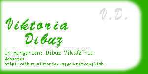 viktoria dibuz business card